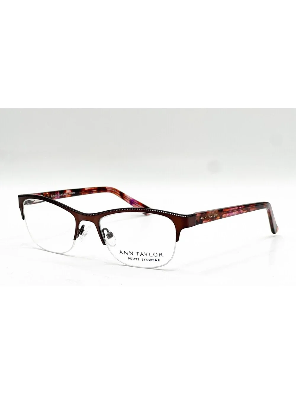 Ann Taylor Atp708 C02 Burgundy Authentic Eyeglasses 49-17-140